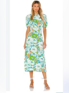 faithfull evelyn midi dress Faithfull the Brand Evelyn Midi Dress